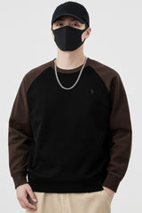 Rph Lren Raglan Pullover Mock Neck Imported Men's Sweatshirt