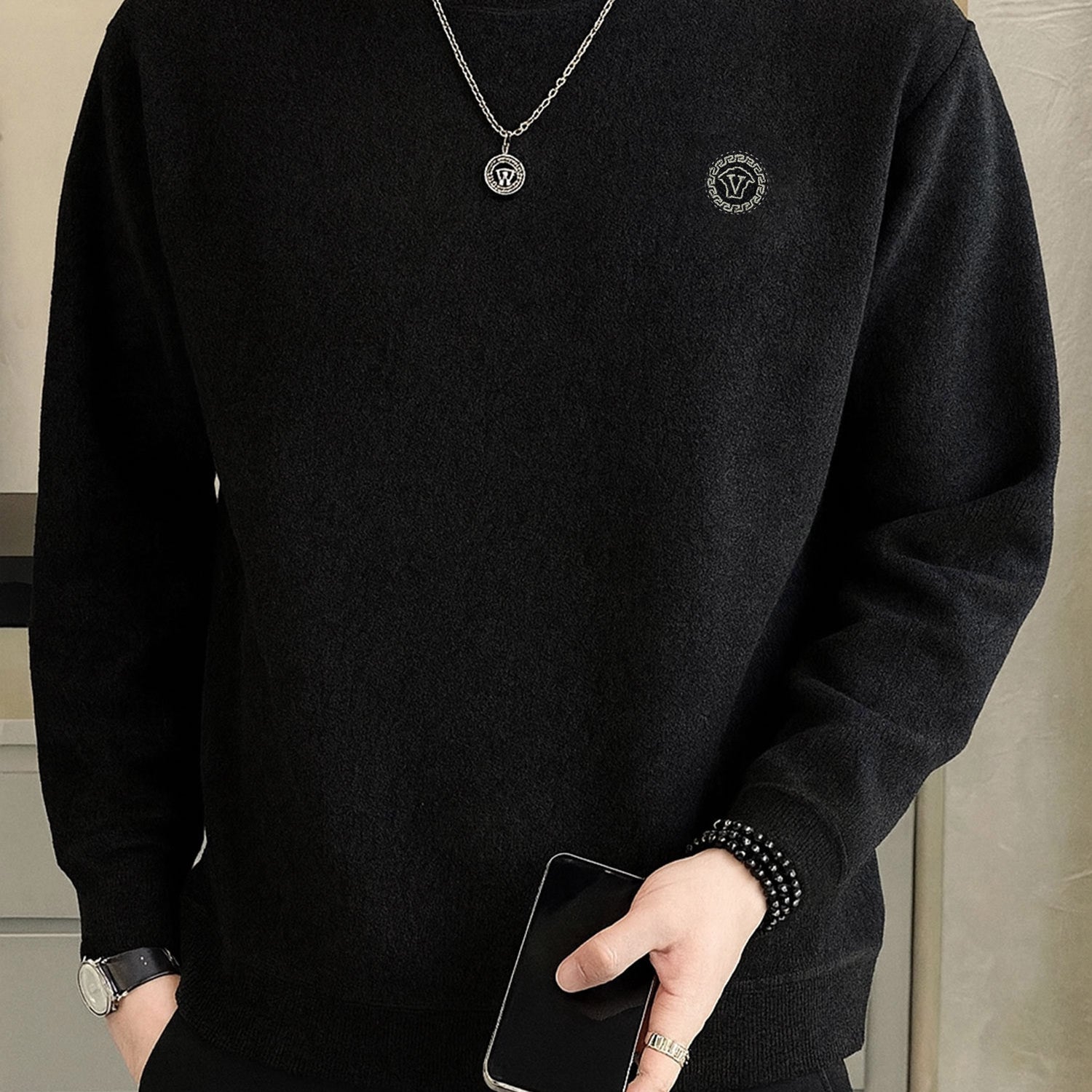 Levelwear Round Neck Imported Men's Sweatshirt