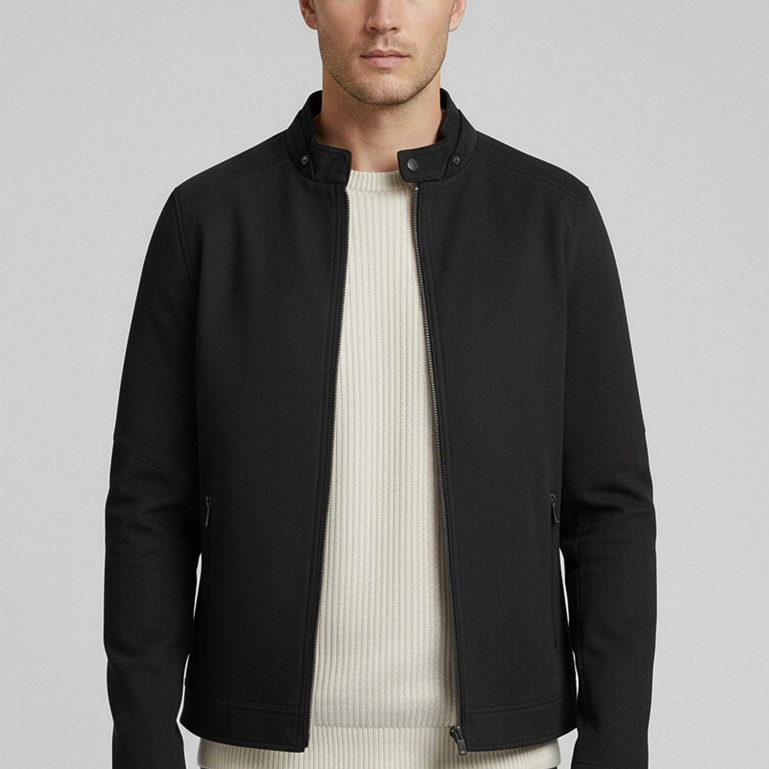 Warm Core Imported Suede Leather Jacket