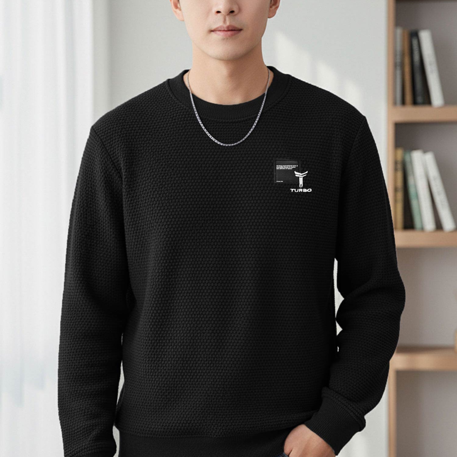 Turbo HoneyComb Patterened Imported Men's Sweatshirt