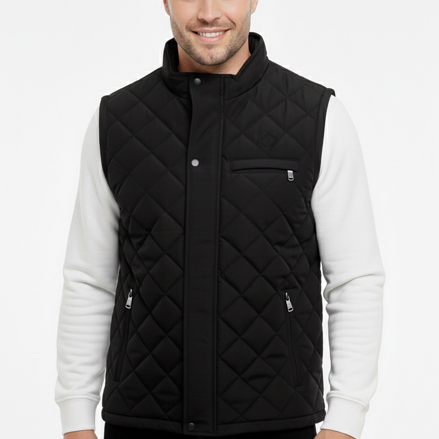Stone Quilted Imported Men's Gilet