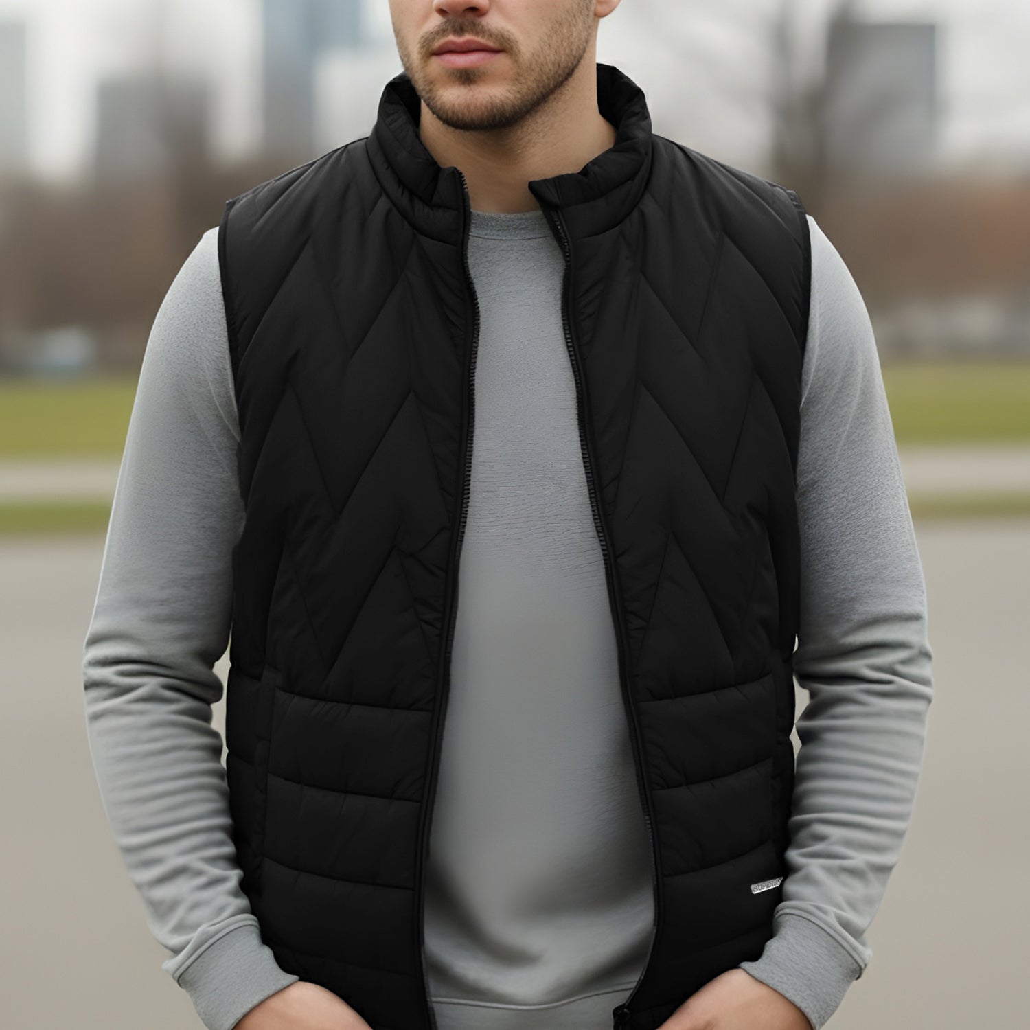 Sleeveless Reversible Perashoot Imported Men's Gilet
