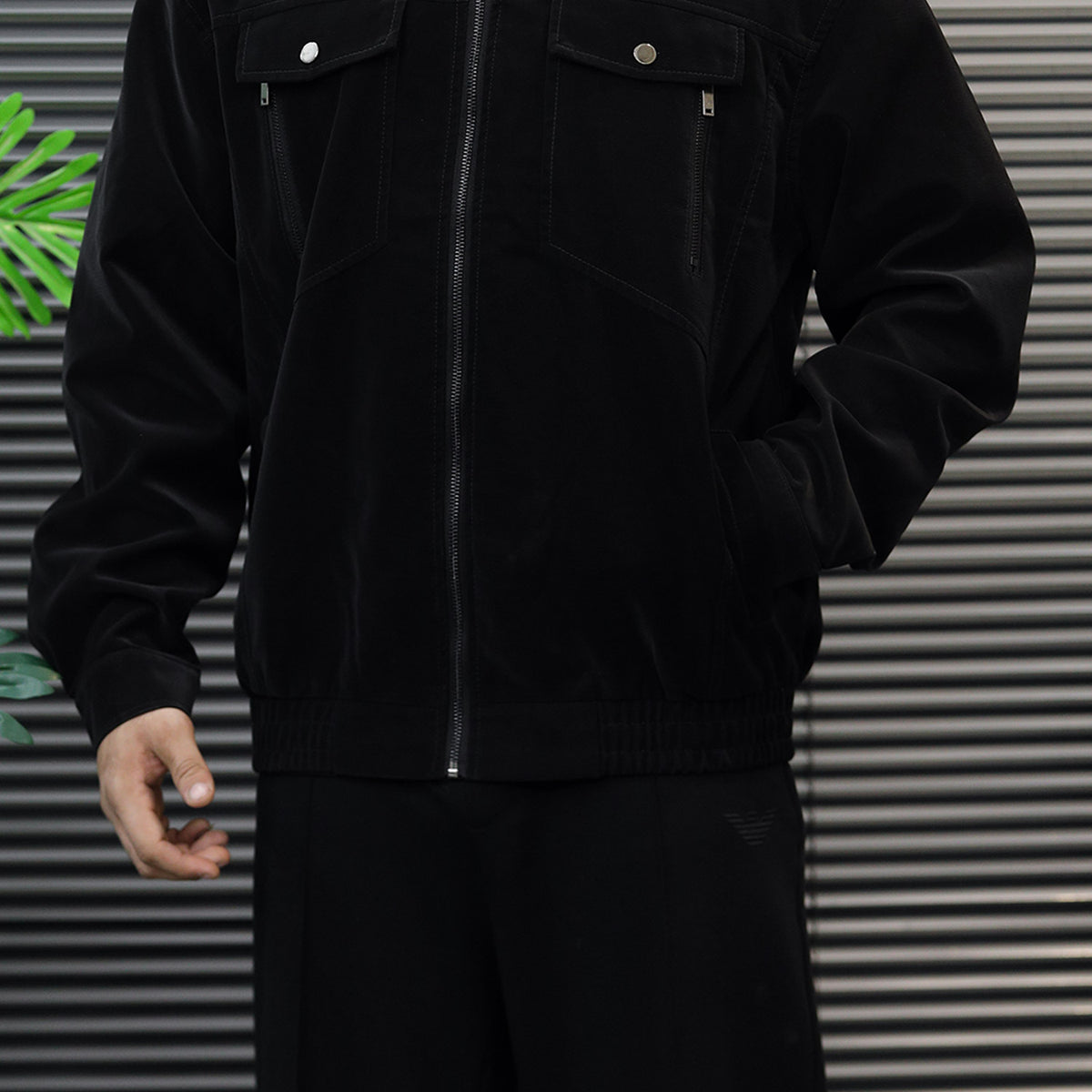 Turbo Light-Weight Bain Style Imported Suede Leather Jacket