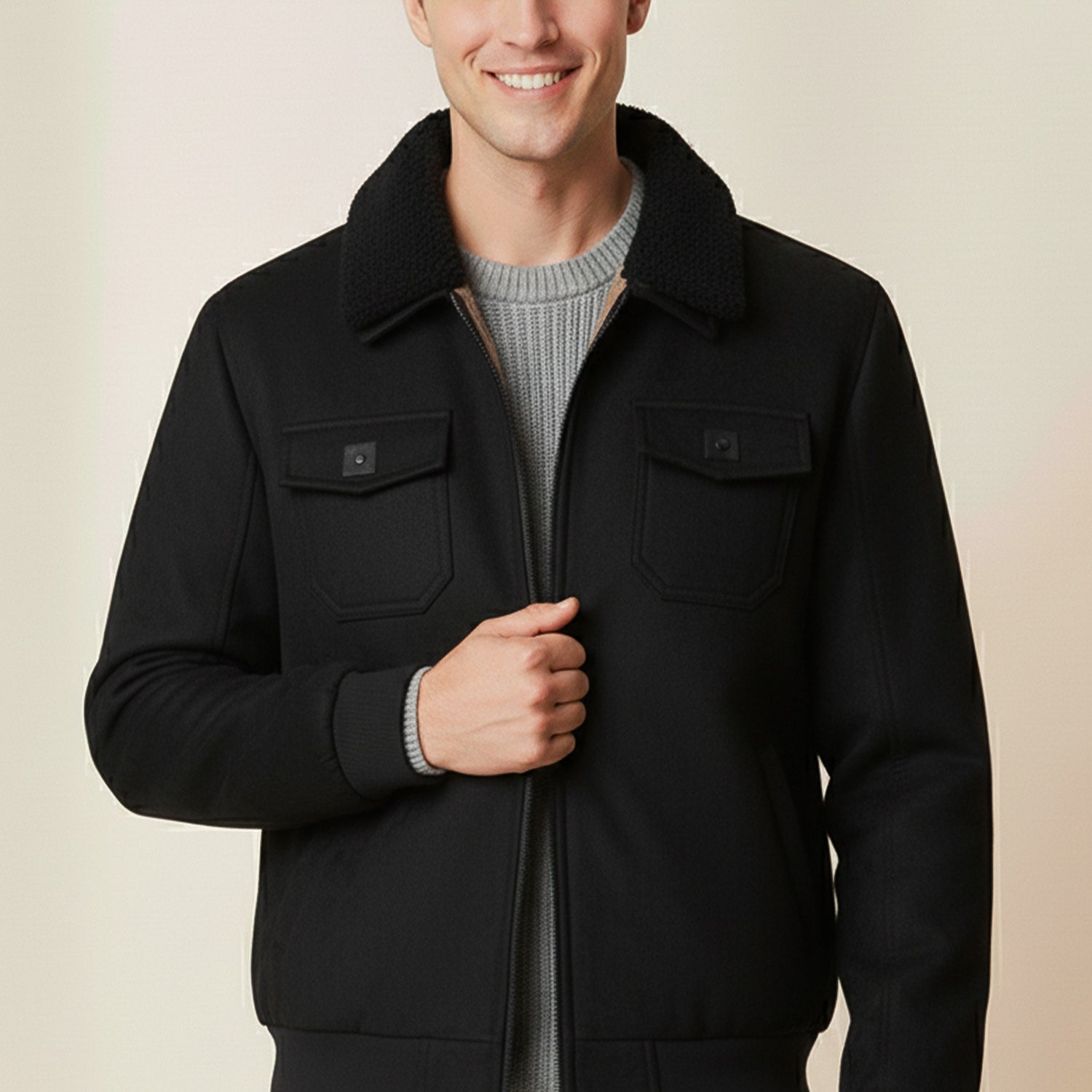 Winter Essential Imported Men's Suede Jacket