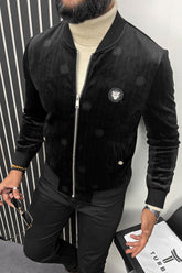 All Over Logo Design Imported Men's Woolen Jacket