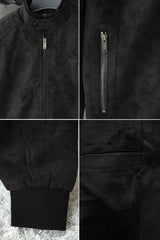 MKWL Ban Style Men's Imported Suede Leather Jacket