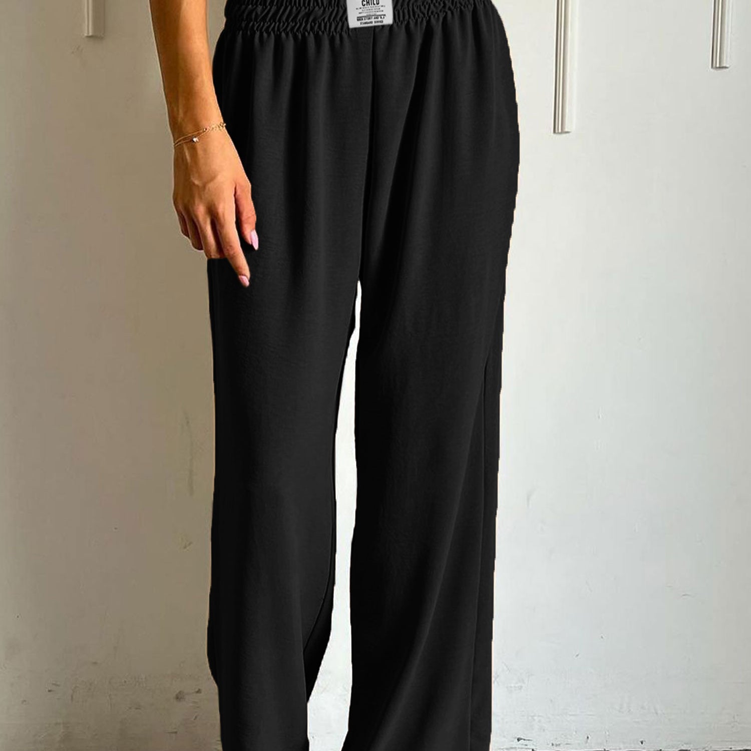 Cozy Fit Texture Style Flapper Trouser - Women