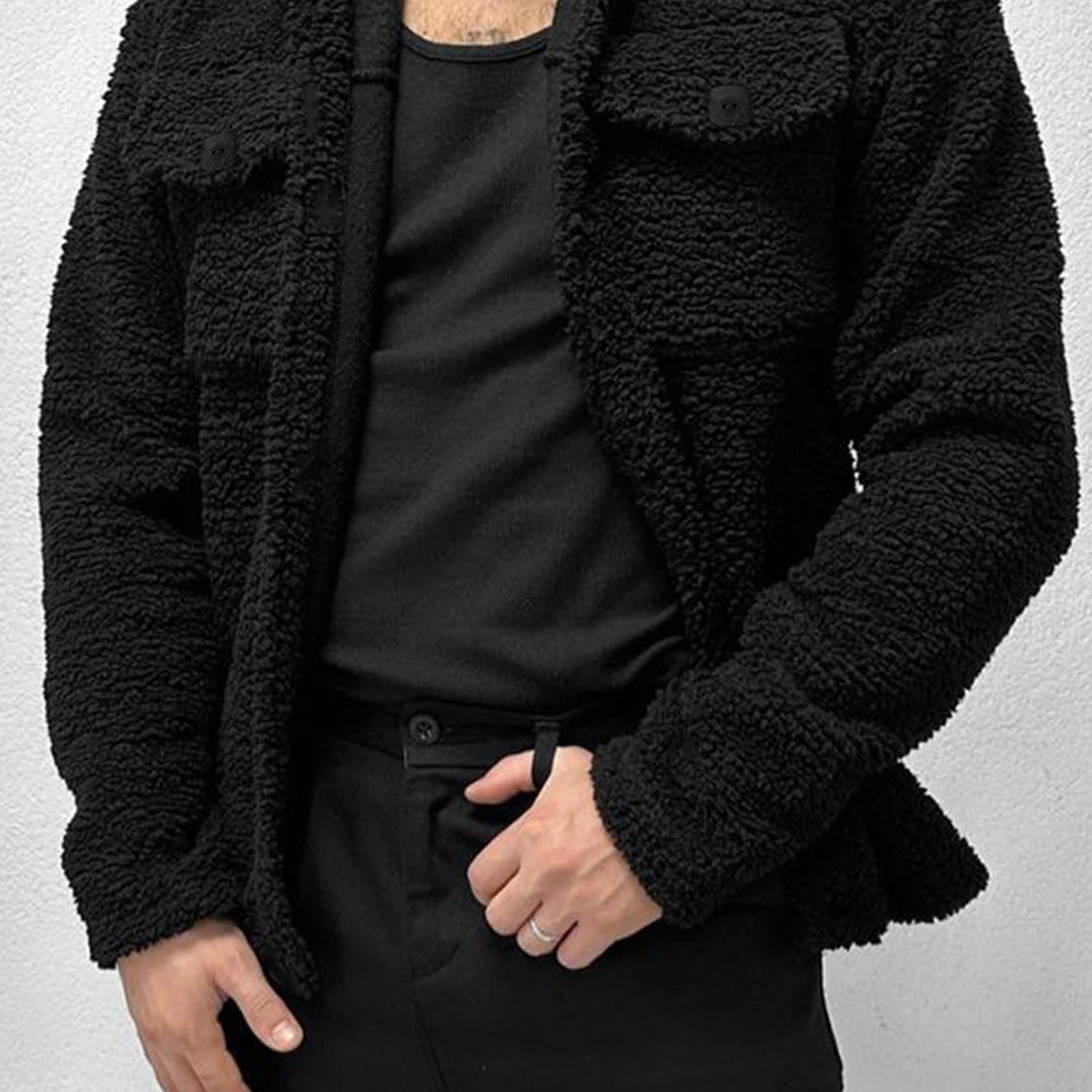 Turbo Pocket Style Sherpa Fleece Light Weight Jacket