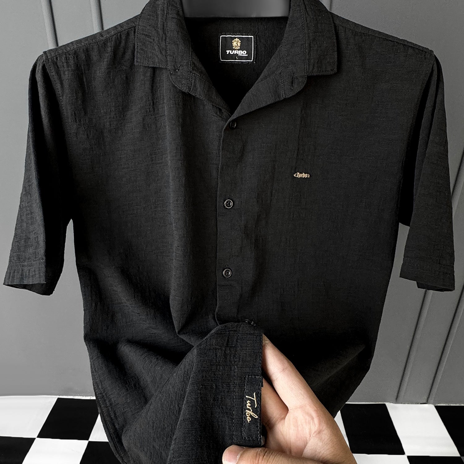 Turbo Textured Relaxed Fit Casual Shirt
