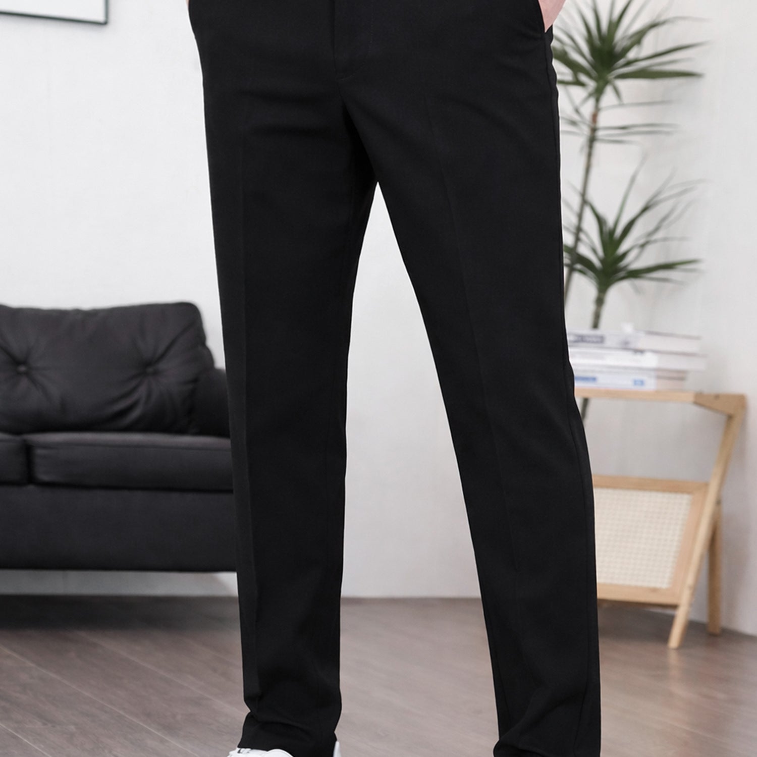 Regular & Tailored Formal Slim Fit Cotton Pant
