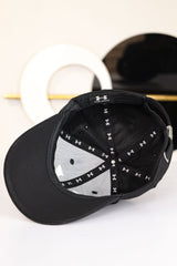 Undr Armr Headline Golf Imp Polyester Cap In Black