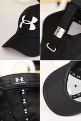 Undr Armr Headline Golf Imp Polyester Cap In Black