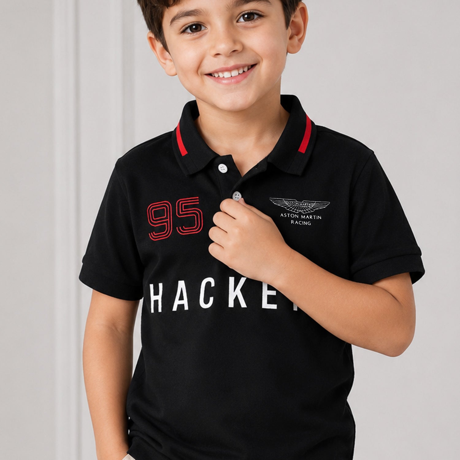 Hcket x Aston Martin Racing Addition Younger Kids Polo Shirt