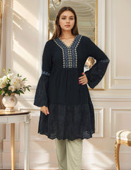 Embroidered Design Sewing Pattern Turkish Imported Top