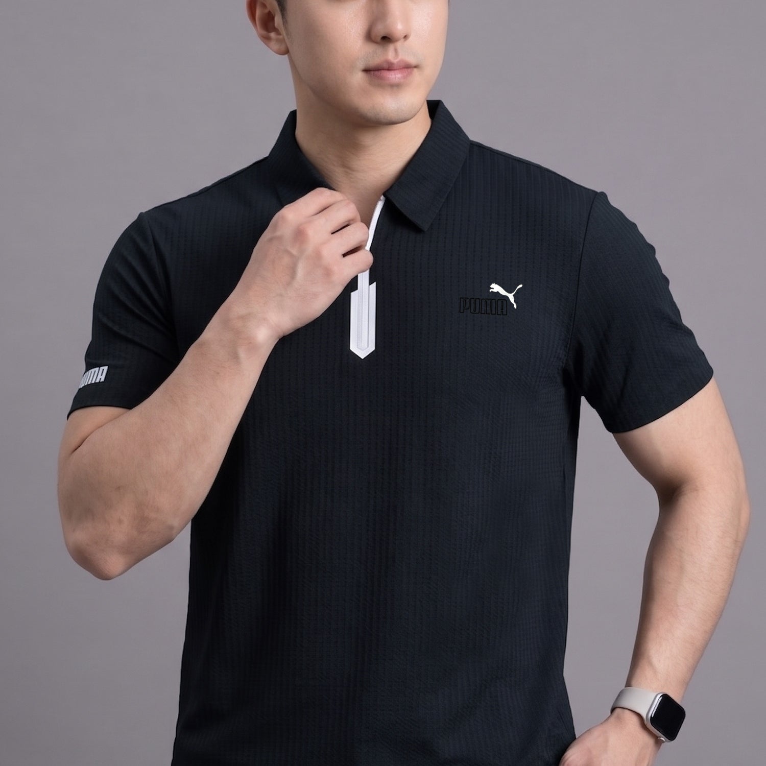 Pma distinct textured fabric Imp Dry-Fit Polo