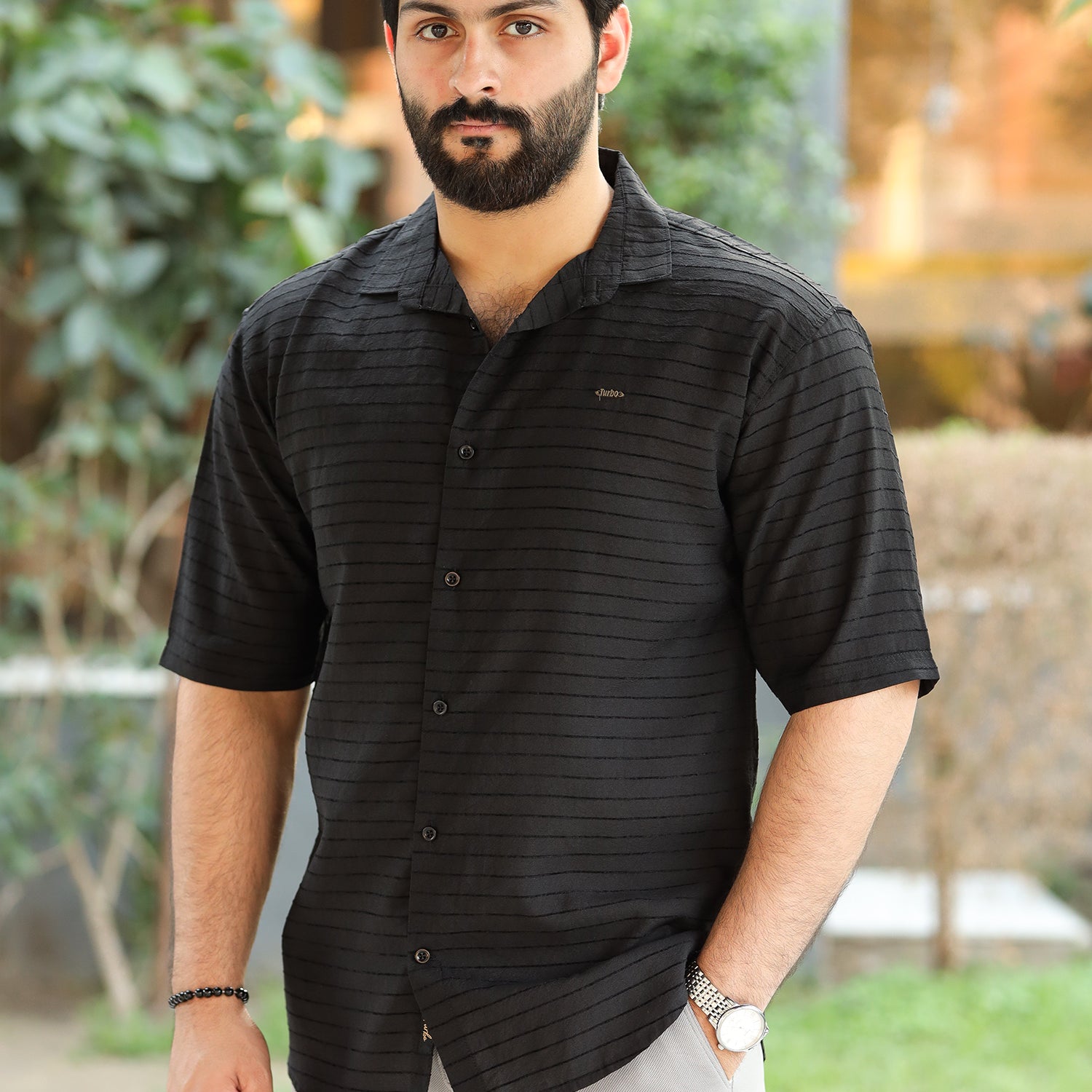 Turbo Snitch Striped Casual Shirt