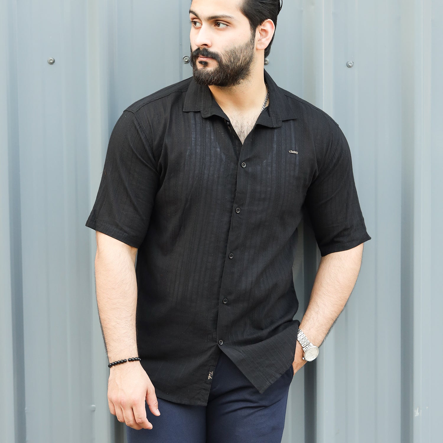 Turbo Textured Champ Casual Shirt