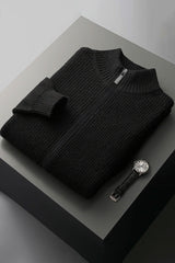 Old Money Zipper Imported Men's Sweater