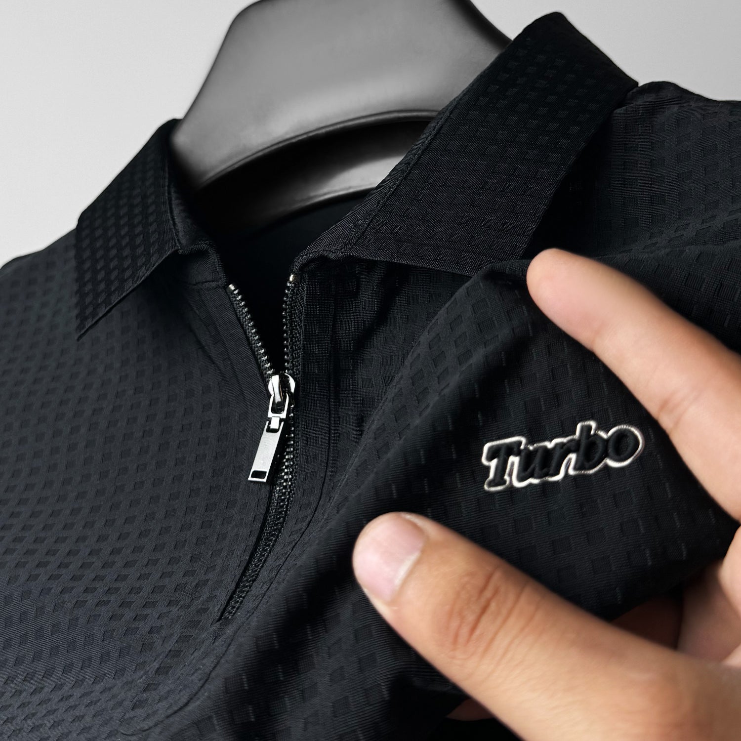 Turbo Holiday Outfit Stitchless Zip Style Men's Polo Shirt