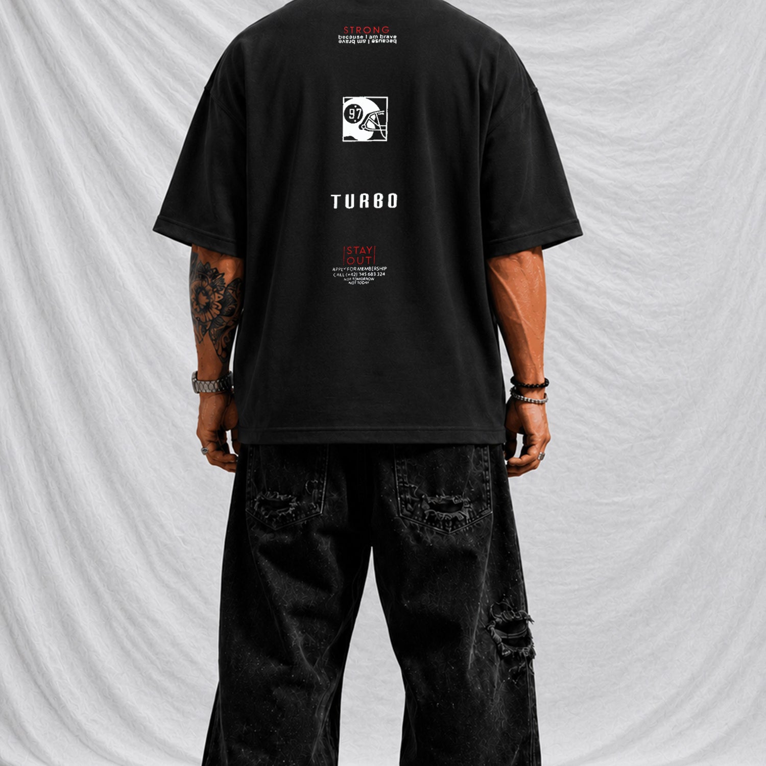 Turbo "Shein Typographic" Oversize Tee
