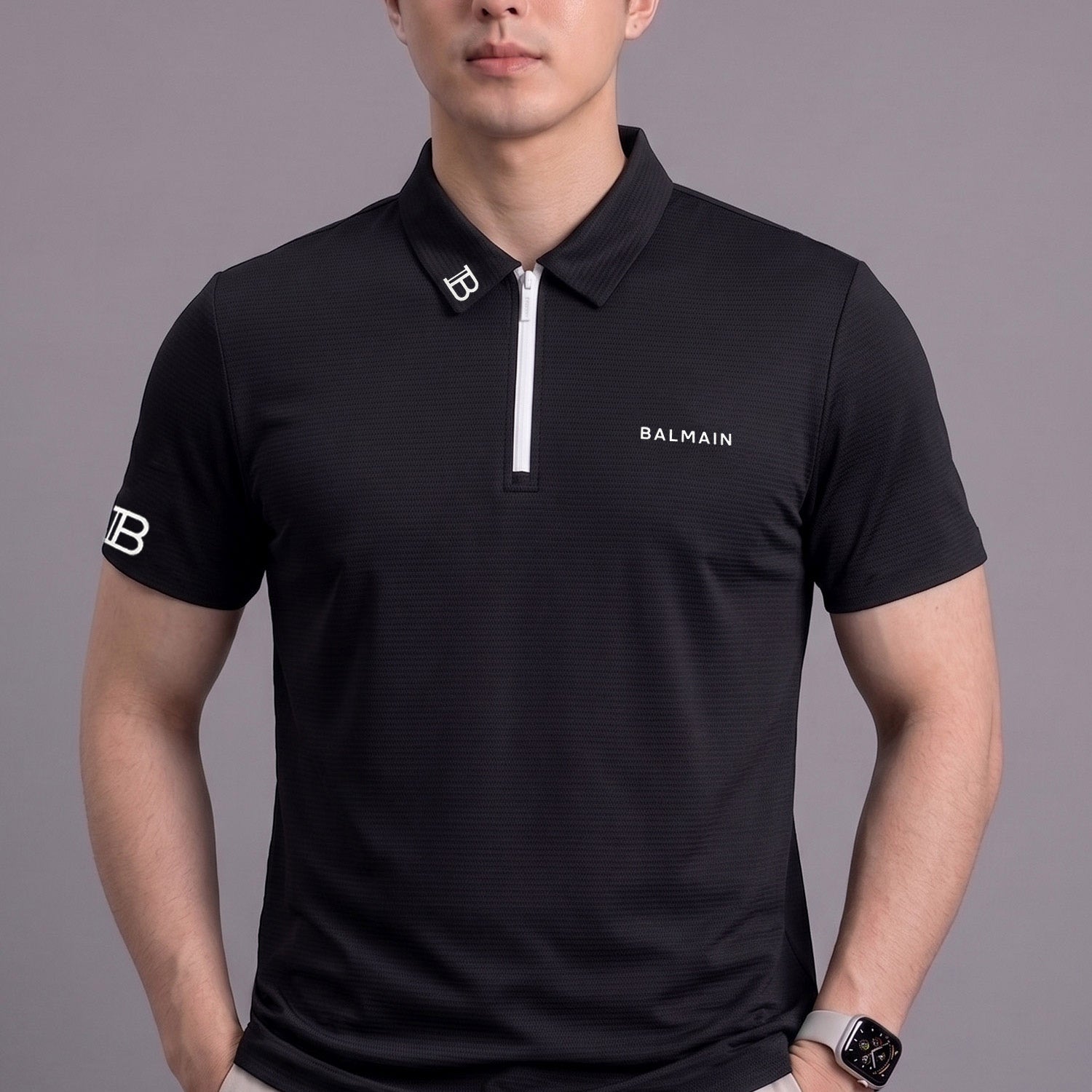 Blman Quarter-Zip Performance Imp Dry-Fit Polo