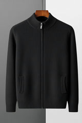 Old Money Zipper Imported Men's Sweater