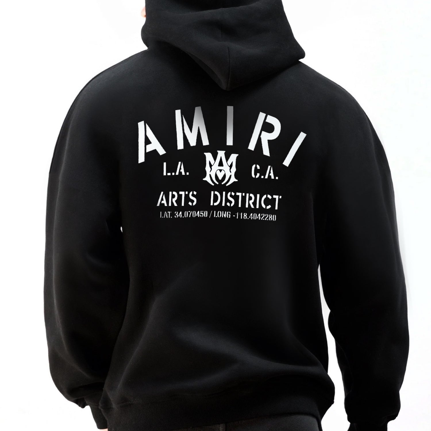 Amri Arts District Slogan Men's Fleece Hoodie