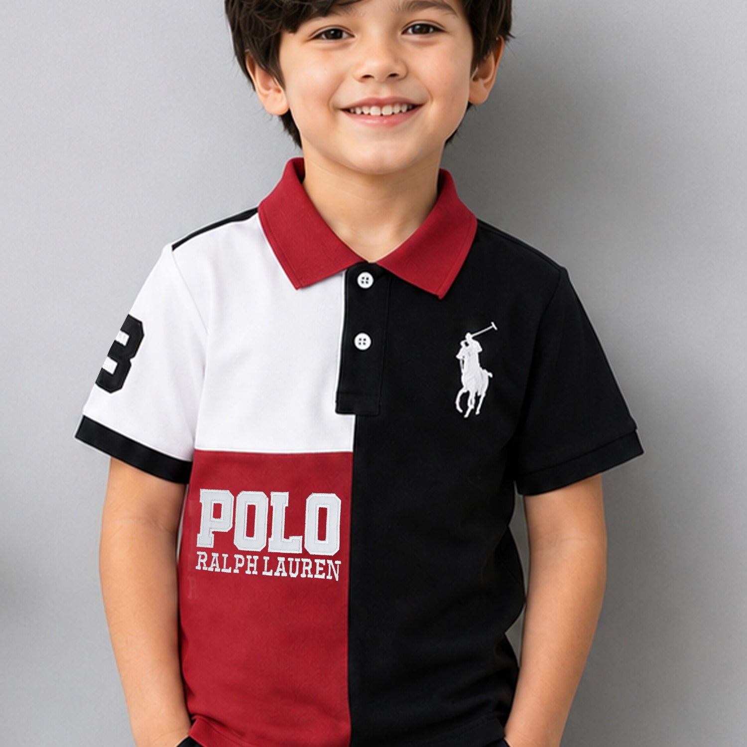 Plo Rph Lren Classic Fit Multi-Colour Younger Kids Polo Shirt