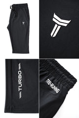 TRB Design Front Logo Print Men Shorts
