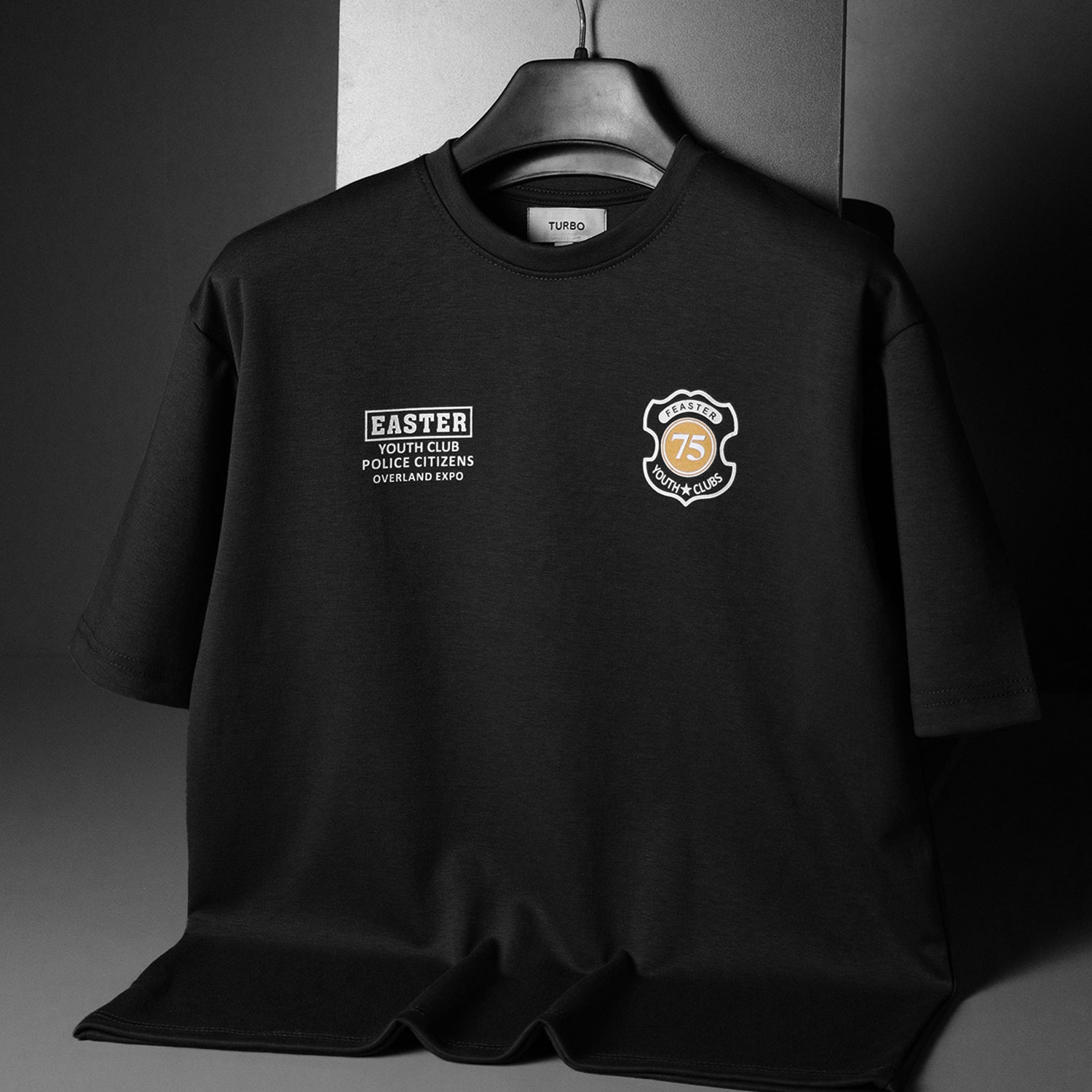 Turbo Distinctive Chest Design Oversize Tee