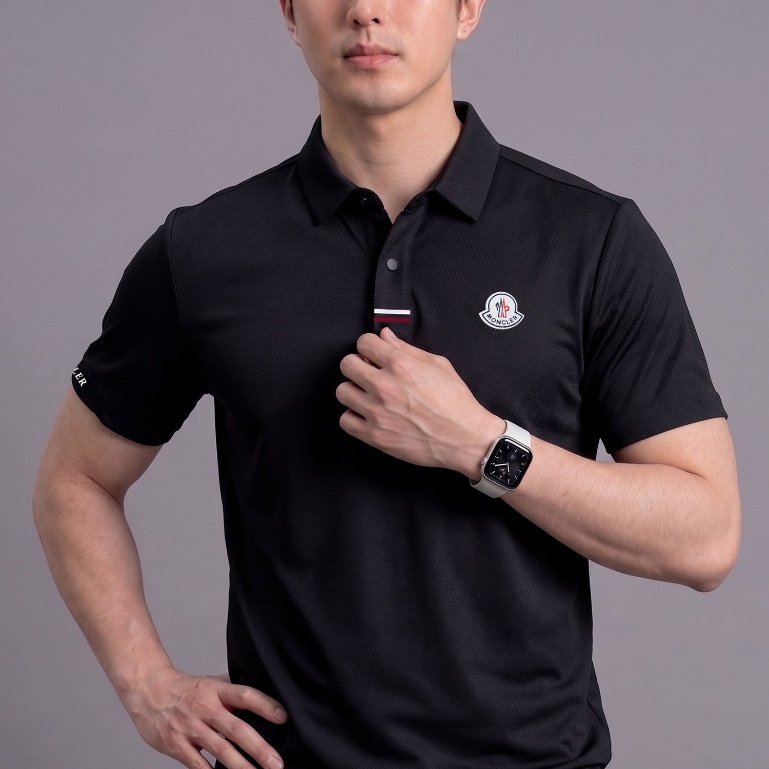Monclr Moisture-Wicking Imp Dry-Fit Polo