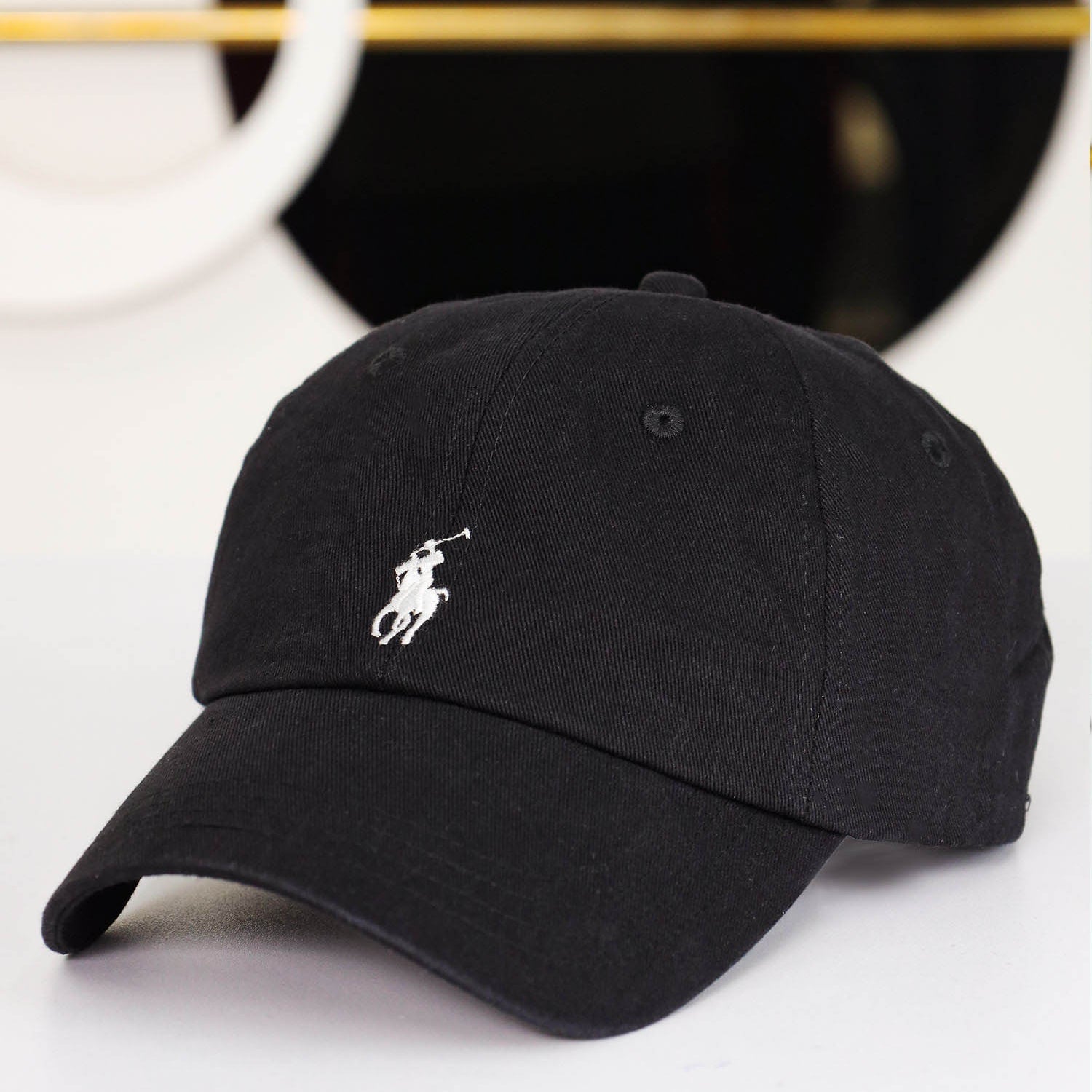 Rph Lren Polo Striped Oxford Imp Shamery Cotton Cap