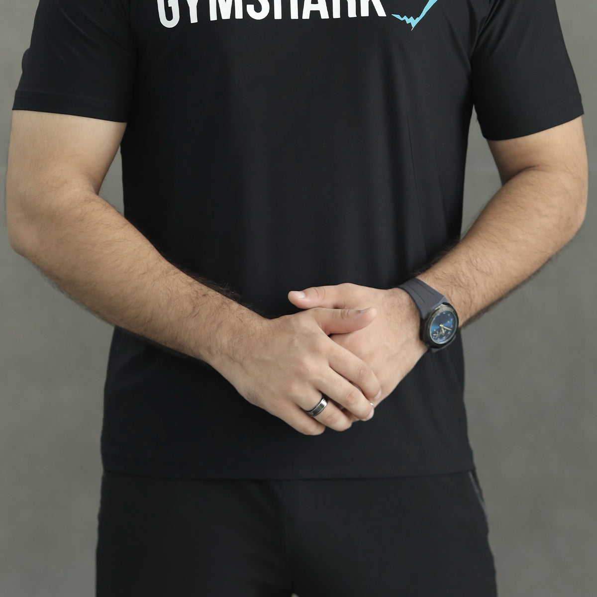 Gym Shrk Athletic Workout Men's Dry-Fit Tee