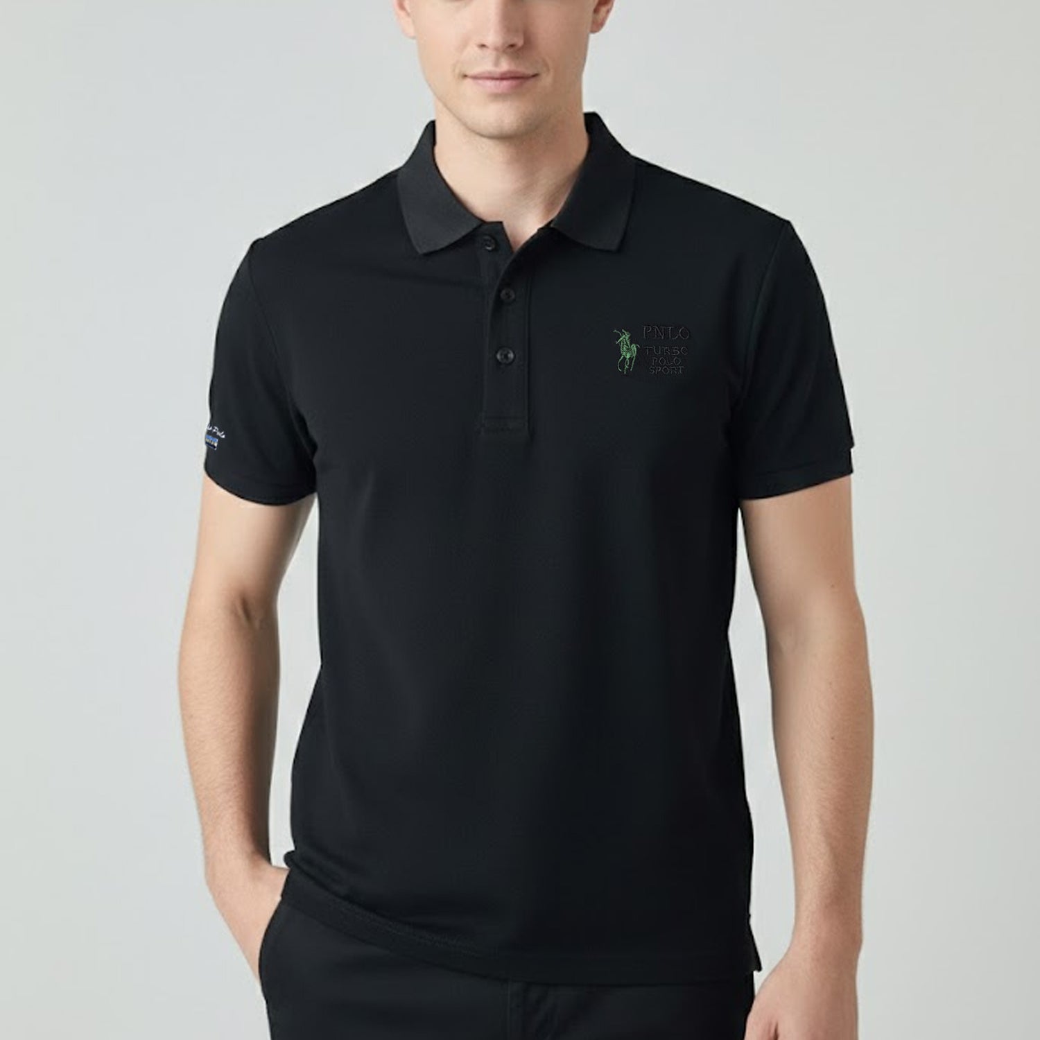 Turbo Polo Collar Tipping Men's Polo Shirt