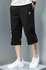 TRB Design Front Logo Print Men Shorts