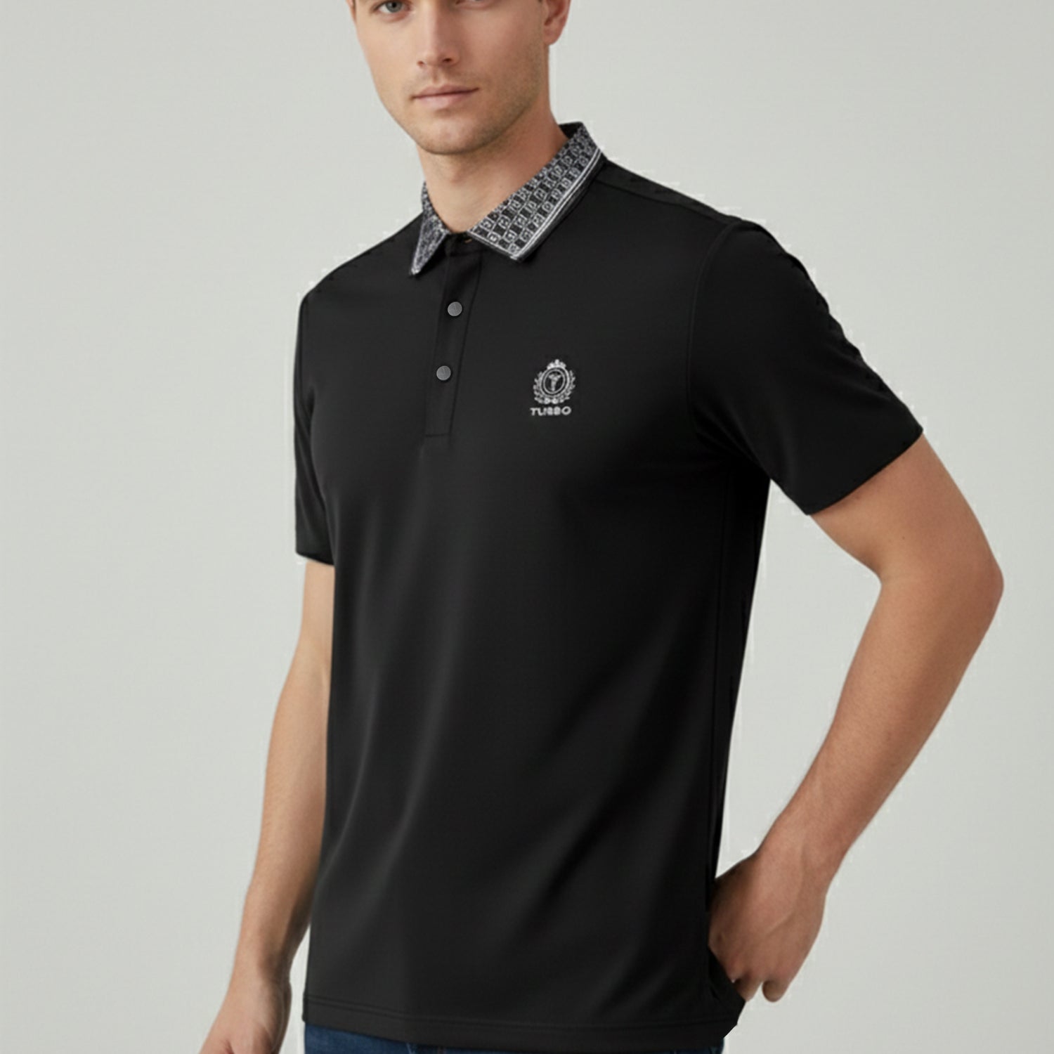 Turbo Vintage Butterfly Crisp Stitchless Men's Polo Shirt