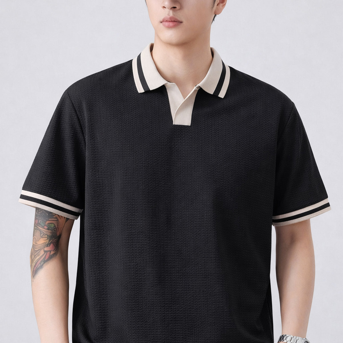 Turbo Cmpus Sutra V-Neck Imp Silk Polo Shirt
