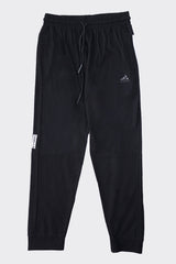 Adds 3 Stripes Line Casual Lightweight Sportswear Trouser In Black