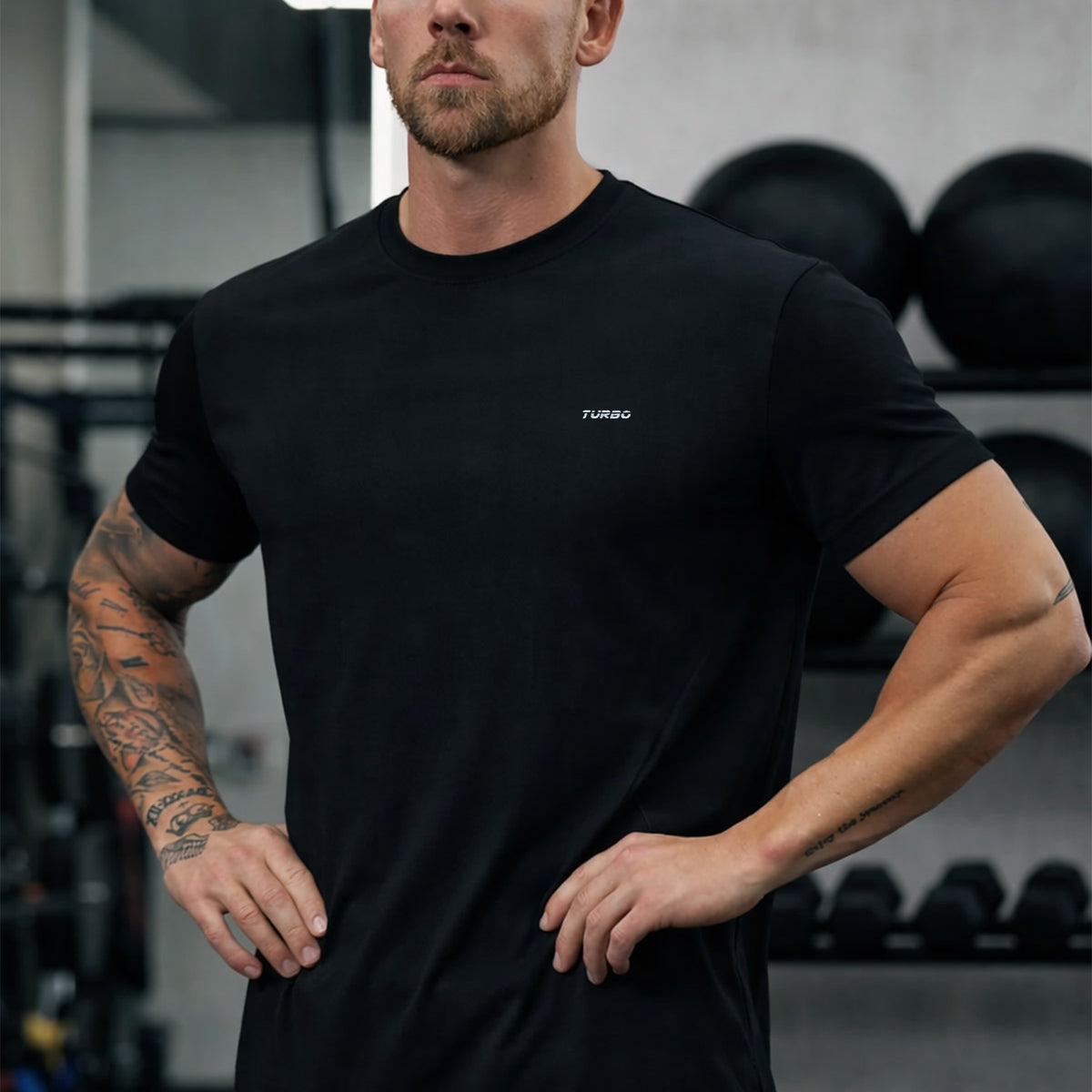 Turbo Regular-Fit Round Neck Dry-fit Shirts*