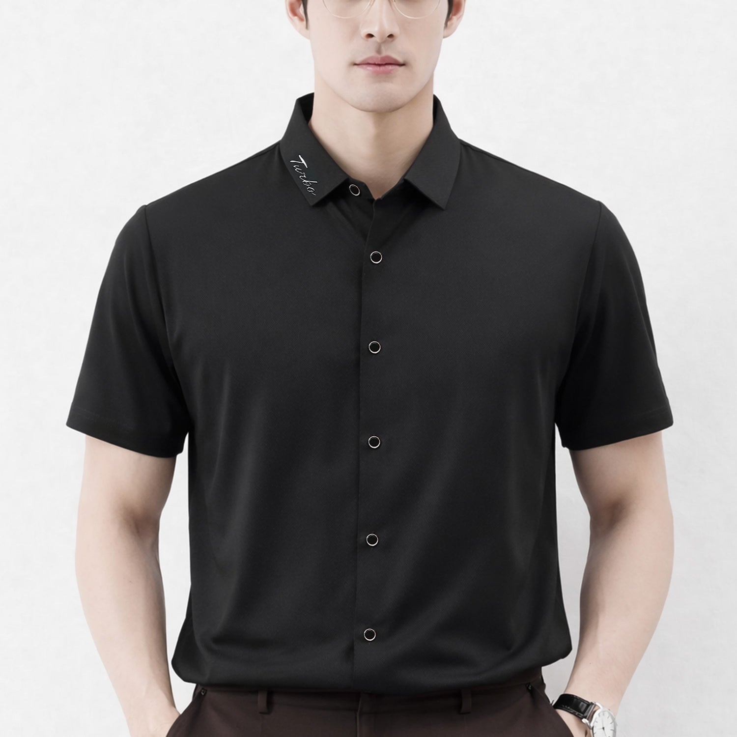 Turbo Modern Drape Casual Shirt*
