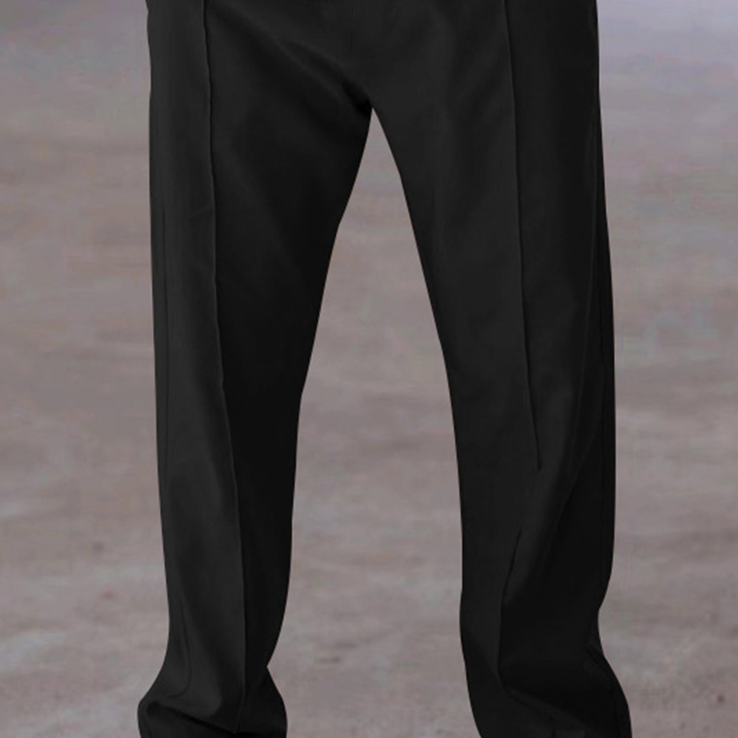 Plain Stripe Line Loose Bottom Trouser