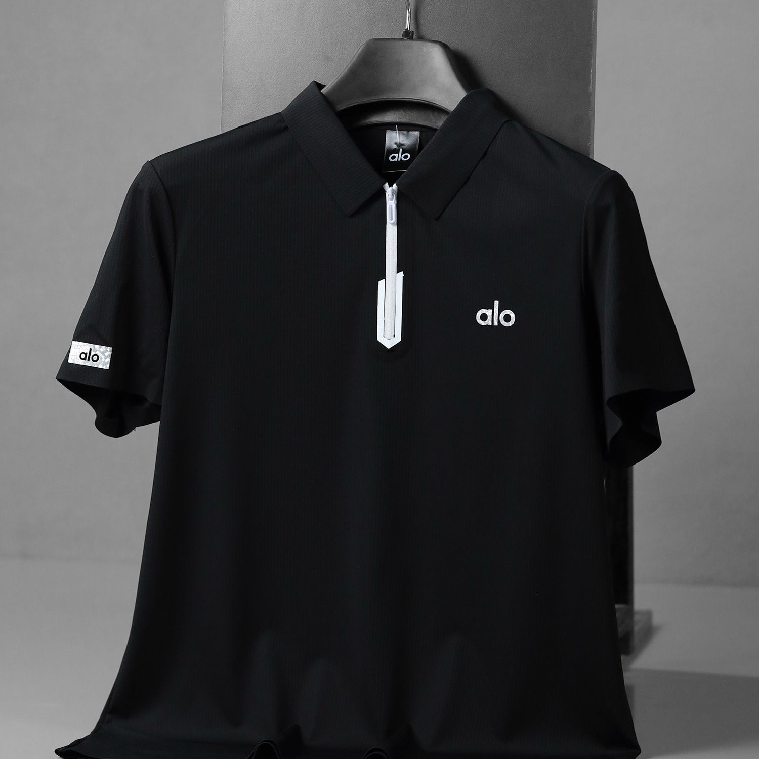 Alo Quarter-Zip Performance Imp Dry-Fit Polo