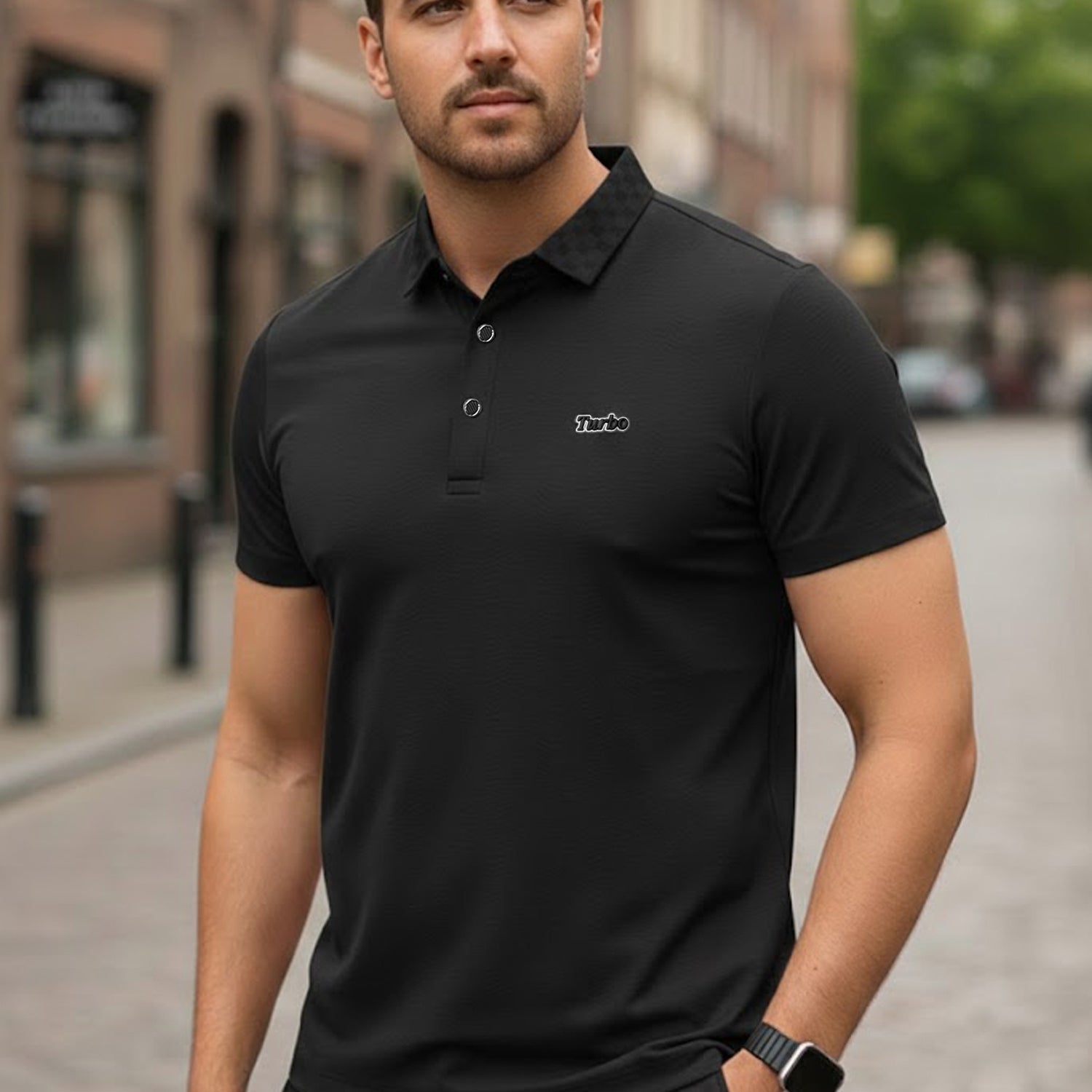 Turbo Luxury Breathable Stitchless Men's Polo Shirt