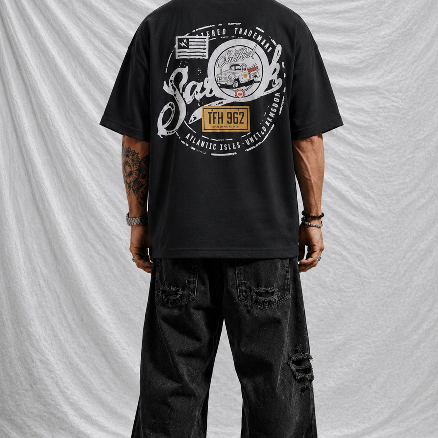 Turbo "Saltrock" Back Design Oversize Tee