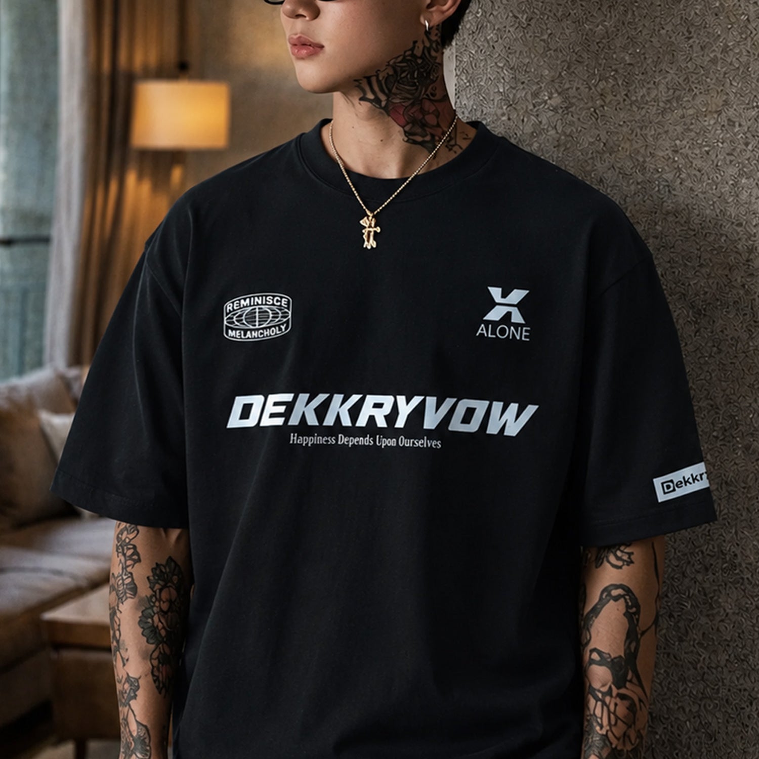 Turbo Casual Graphic Slogan Oversize Men's Tee