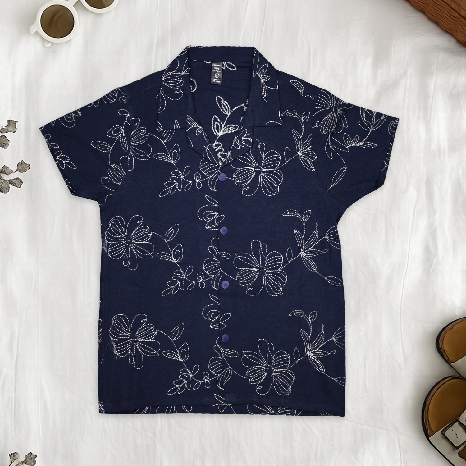 Turbo Floral Design Younger Kids Casual-Shirt