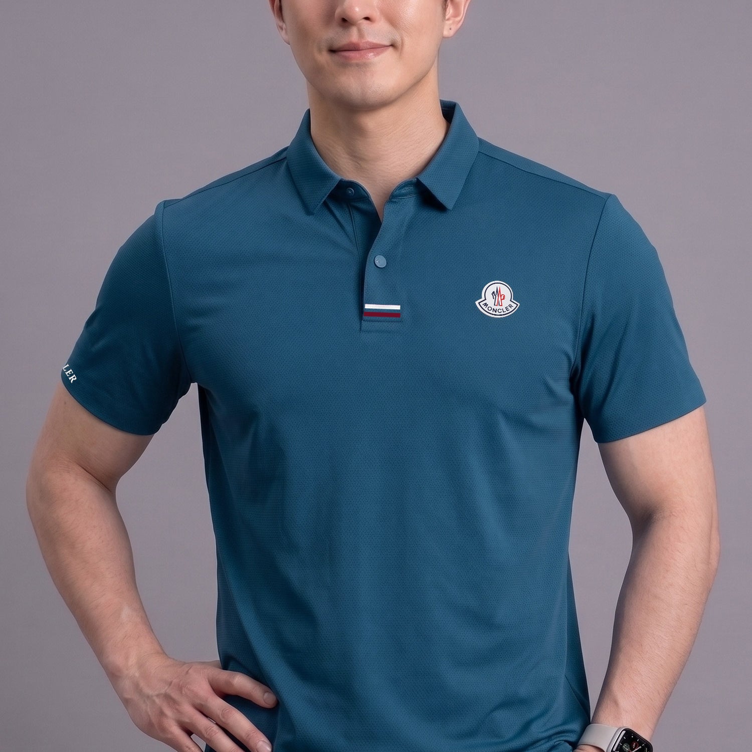 Monclr Moisture-Wicking Imp Dry-Fit Polo