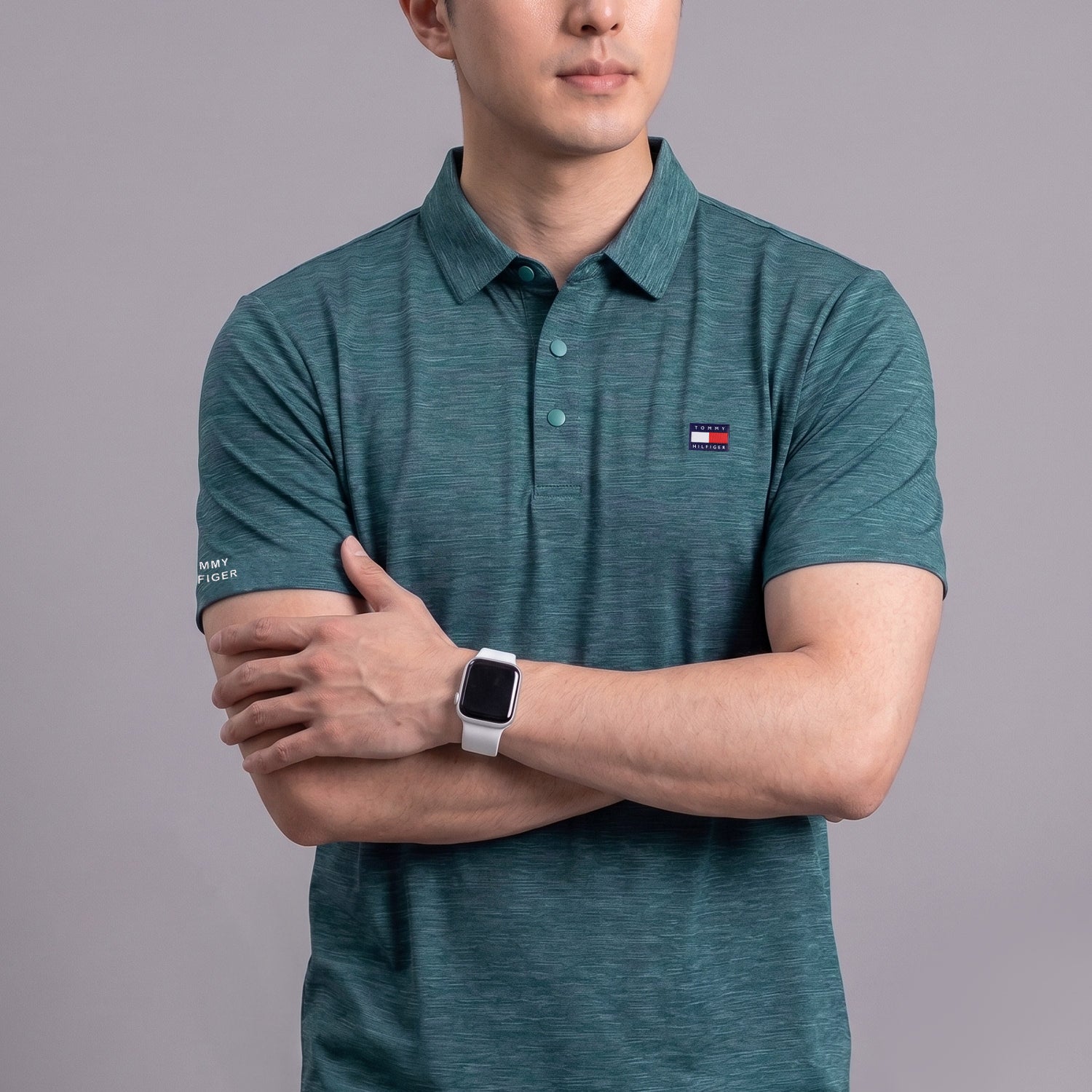 Tmy Modern Fit Performance Imp Dry-Fit Polo