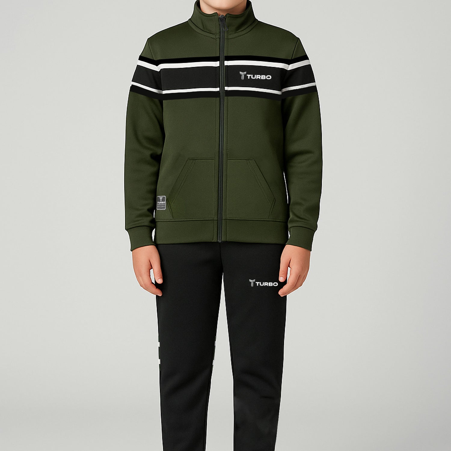 Turbo Color-Block Panel Unisex Younger Kids Tracksuit