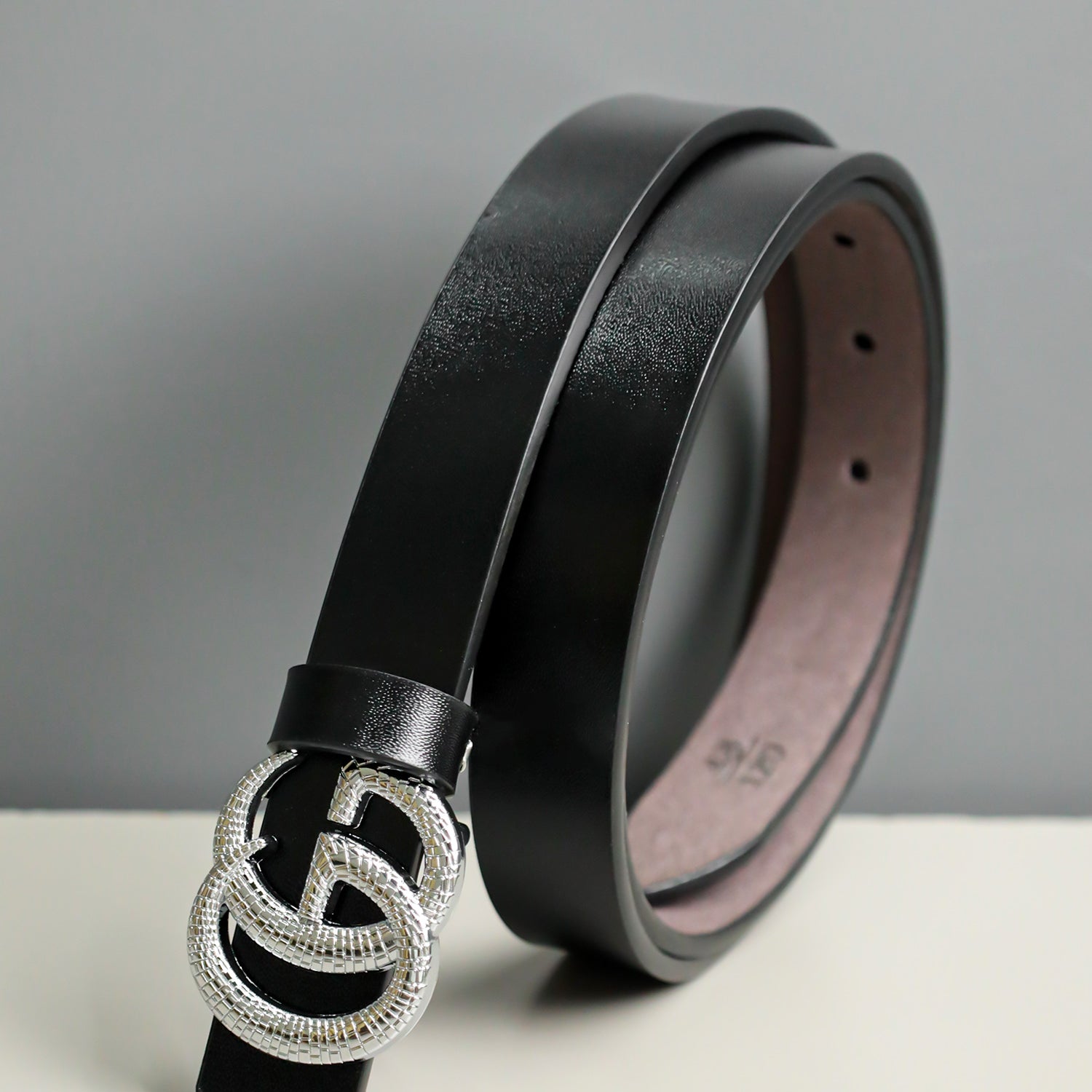 G Metal Alloy Automatic Buckle Branded Belt